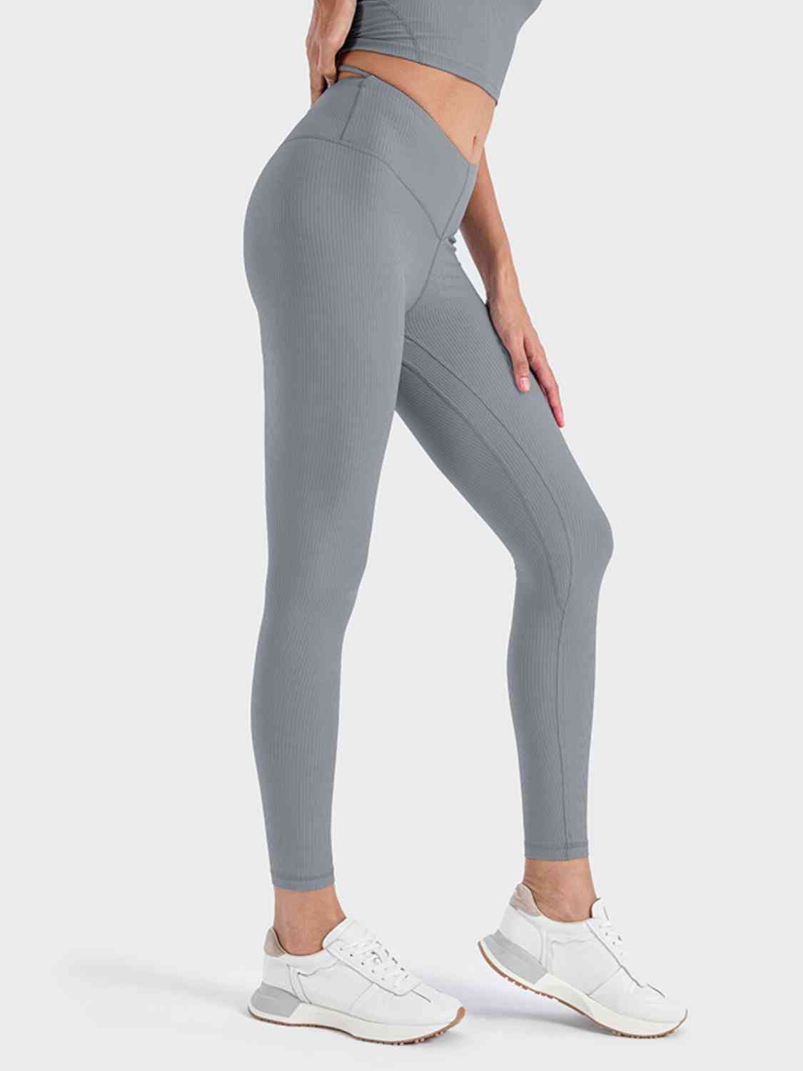 Wide Waistband Sports Leggings Shapelust