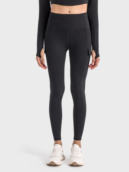 Wide Waistband Sports Leggings Shapelust