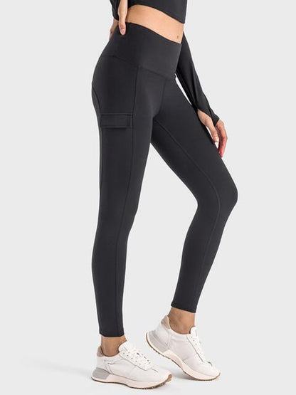 Wide Waistband Sports Leggings Shapelust
